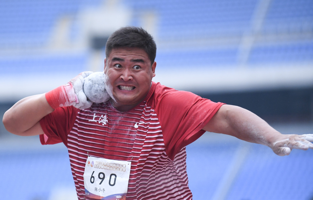 体育田径全国冠军赛男子铅球赛况