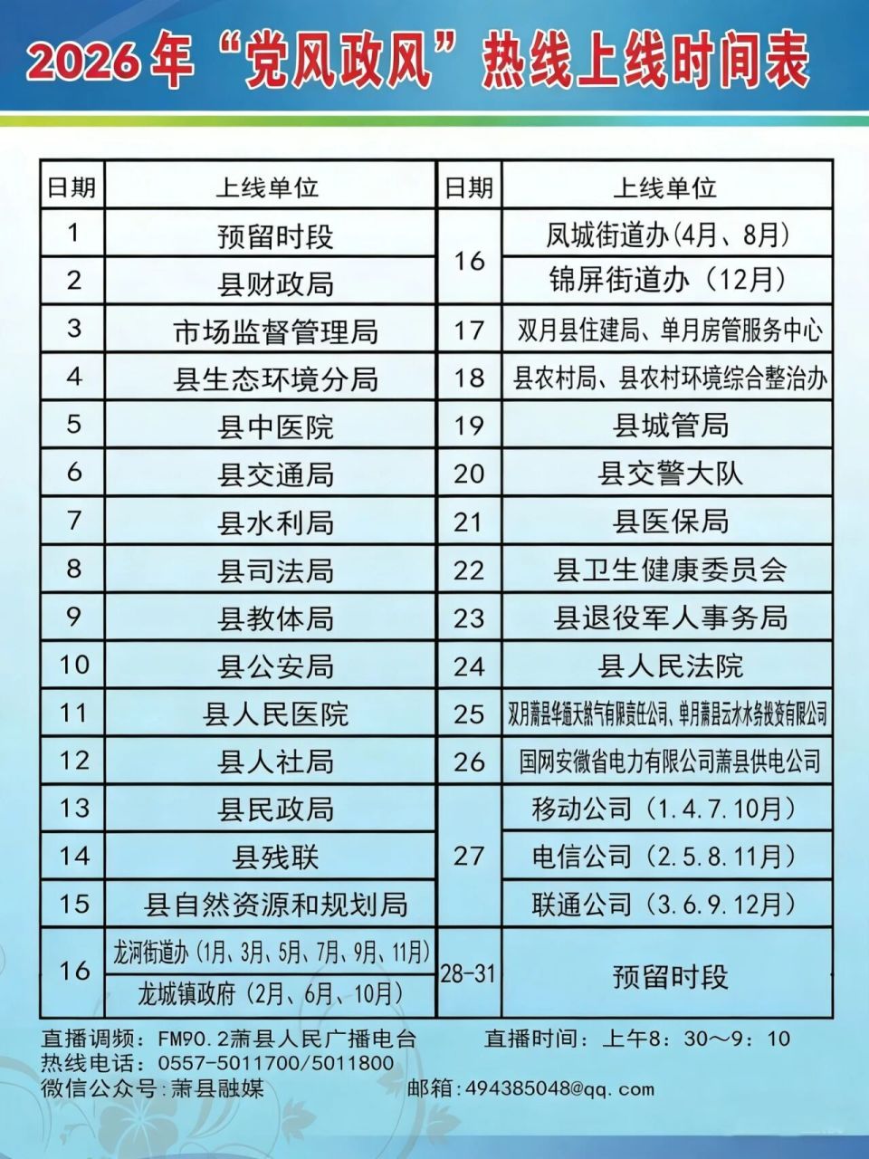 通知！《党风政风热线》直播时间调整了_腾讯新闻