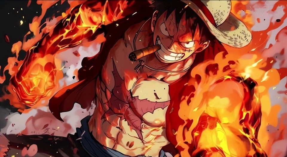 海贼王同人图,如果海贼王人物都是路飞脸,没想到青雉是最帅的