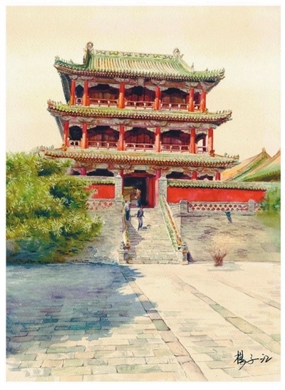 老建筑水彩画展,"样式雷"讲座,古建筑修复体验 走进沈阳故宫 感受城市