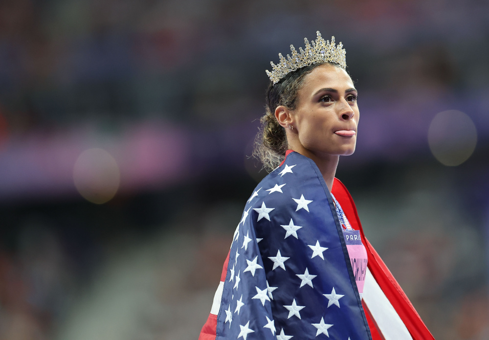 巴黎奥运会丨田径——女子400米栏:美国选手麦克劳林破世界纪录夺冠(2