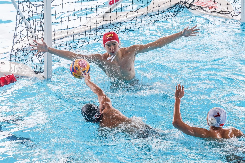 水球——亚洲分龄游泳锦标赛:中国队不敌日本队