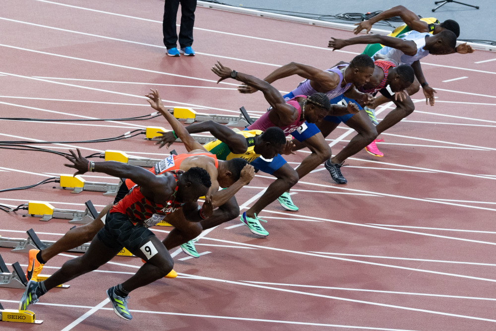 田径世锦赛美国选手夺得男子100米冠军