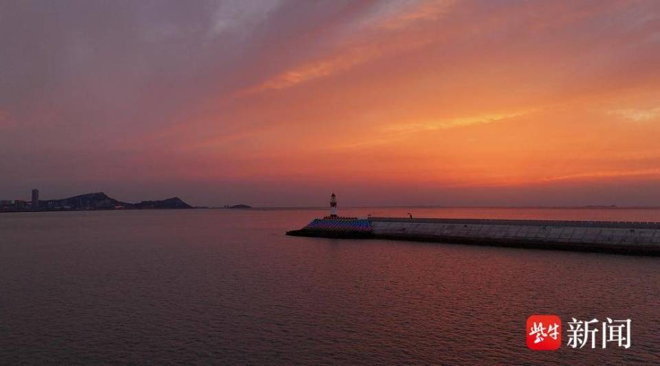 紫牛拍咖丨西连岛堤头灯塔晚霞