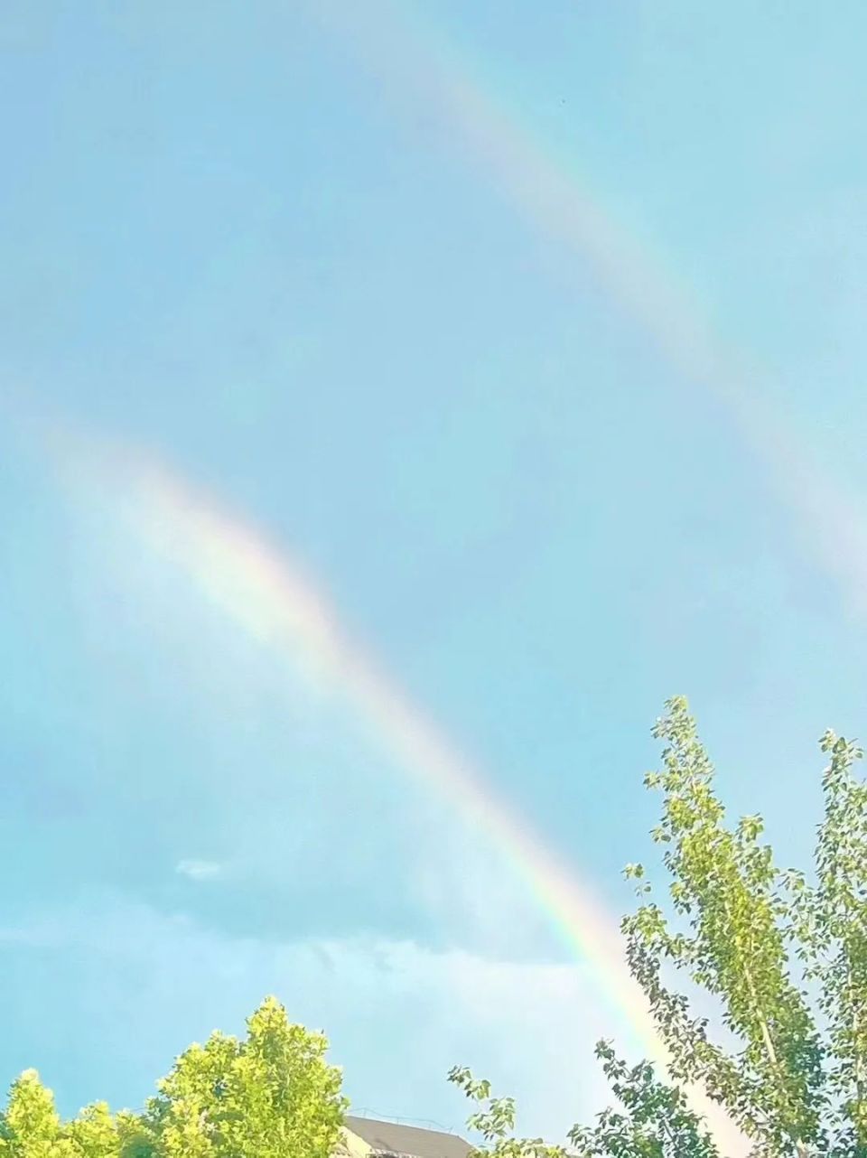 罕见 | 天津雨后彩虹!这么美的天空你遇到了吗?