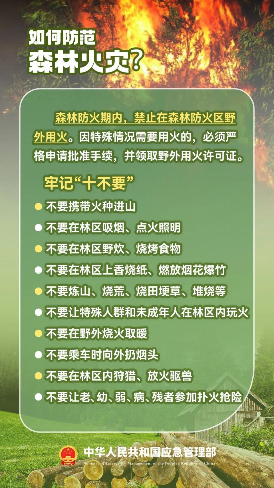 森林防火人人有责，增强防火意识，杜绝一切野外违规用火行为！-腾讯新闻