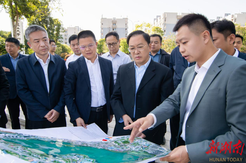 湖南湘江新区(长沙高新区)党工委书记,岳麓区委书记谭勇下沉街道开展"