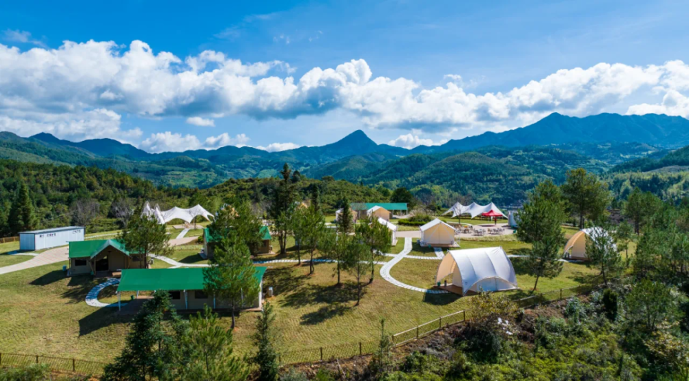 美湖星月露营地坵坂村森奢岛露营基地石牛山闲云星空露营地云龙谷露营