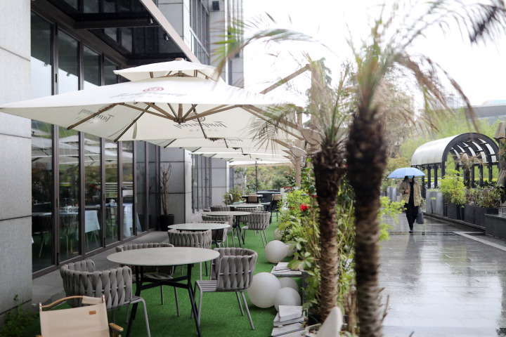 杭州大厦餐饮商业外摆.武林路商业外摆.杭州大厦餐饮商业外摆.