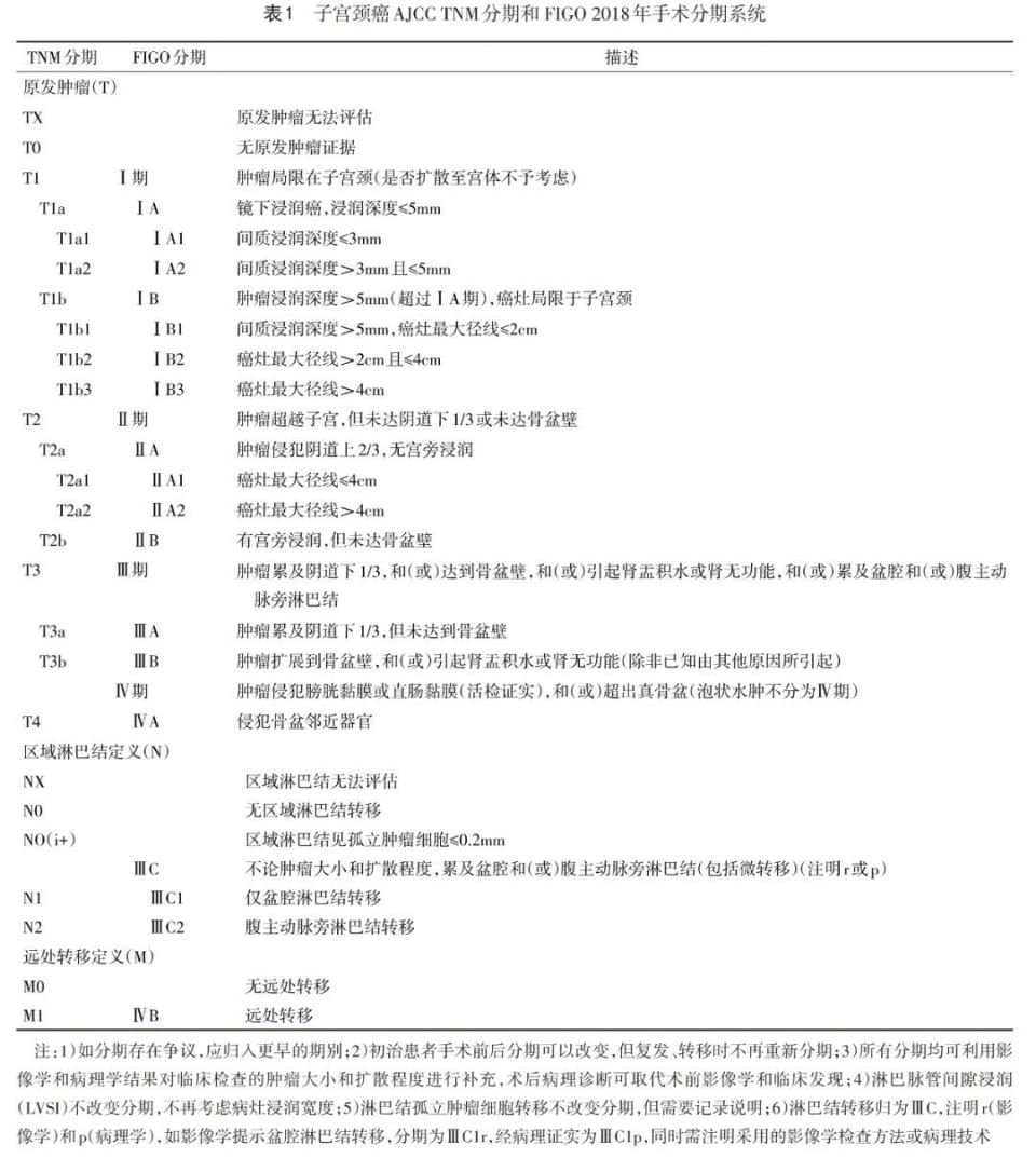 肿瘤分期标准一览表