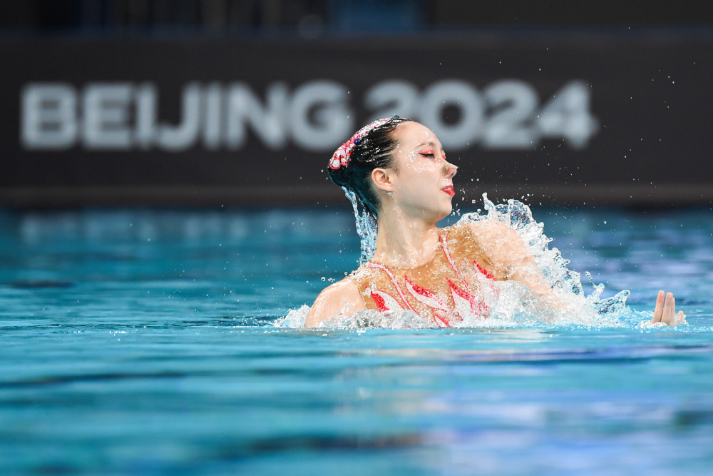 花样游泳世界杯北京站徐汇妍夺得女子单人技术自选冠军