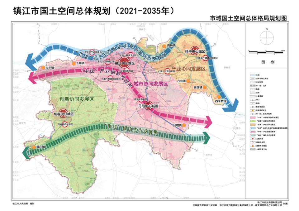 镇江城市总体规划2035图片