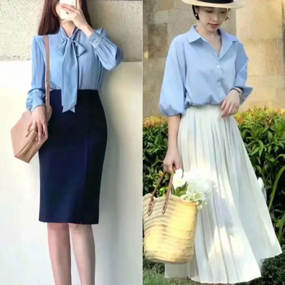 ②,裙子的长度和大小选择技巧我们的身材比例没那么好的情况下,尽量穿