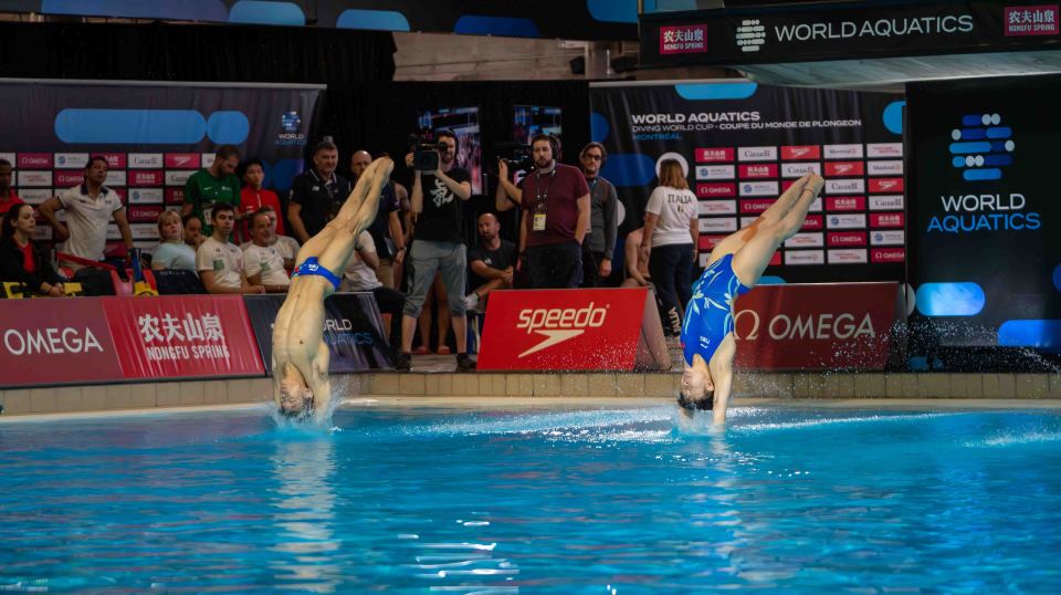跳水世界杯蒙特利尔站中国队获得混合团体冠军
