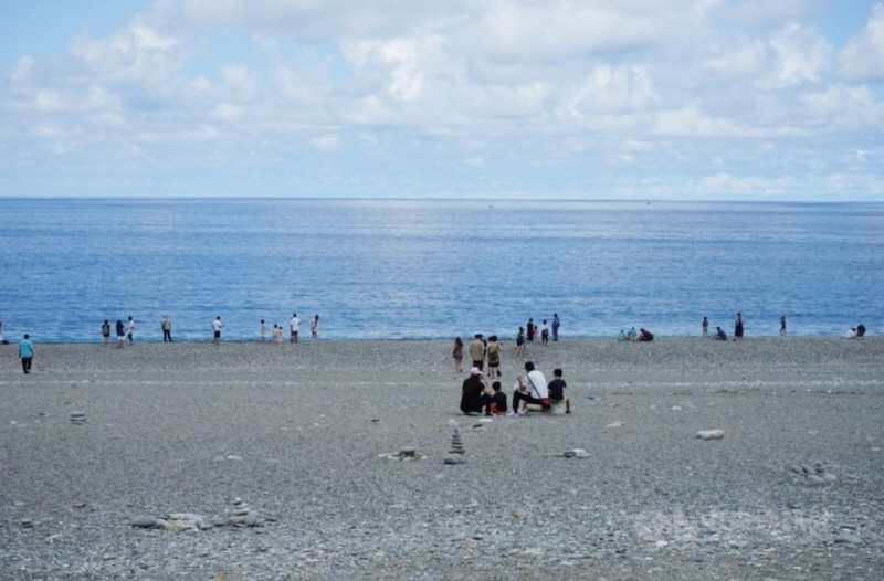 图为花莲知名景点七星潭.