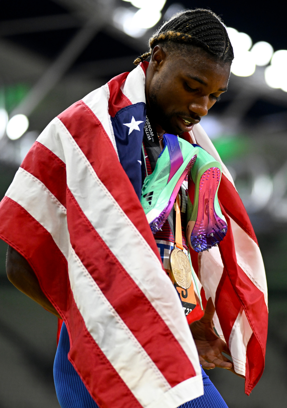 田径世锦赛男子200米美国选手莱尔斯夺冠