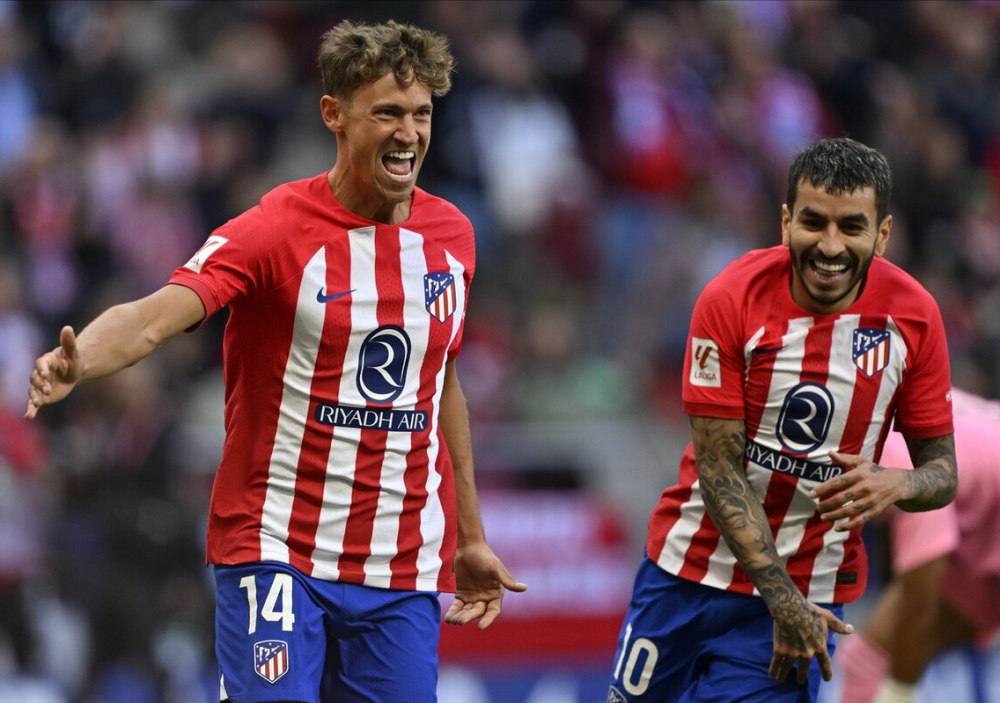 5分钟2球马竞踢疯50复仇升班马终结2连败一夜追平巴萨