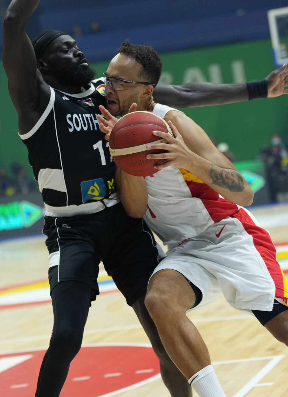 (体育)篮球——世界杯:中国队迎战南苏丹队(3)