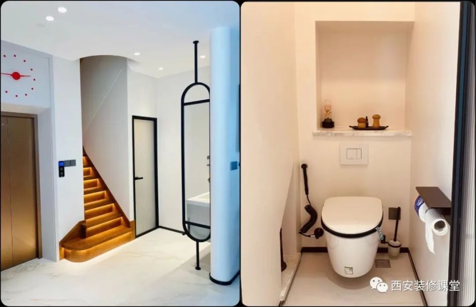 室内楼梯下成就卫生间空间利用新招1112