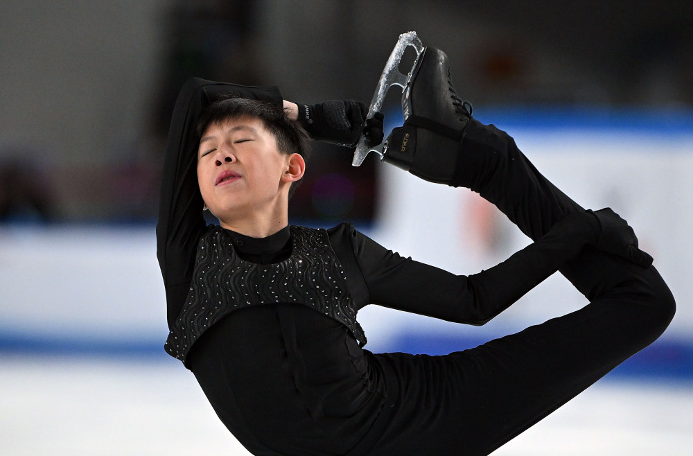 花样滑冰公开组男子单人滑自由滑赛况