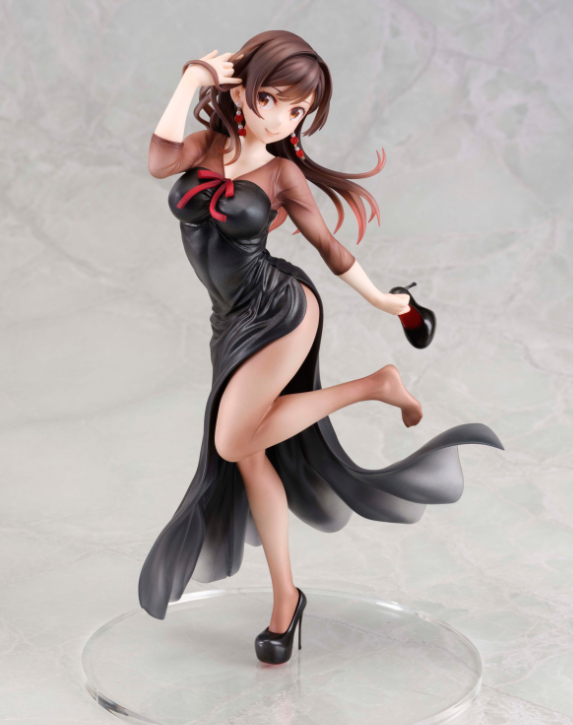 租借女友水原千鹤晚礼服手办新官图难得看到涂装给力的肤色袜子