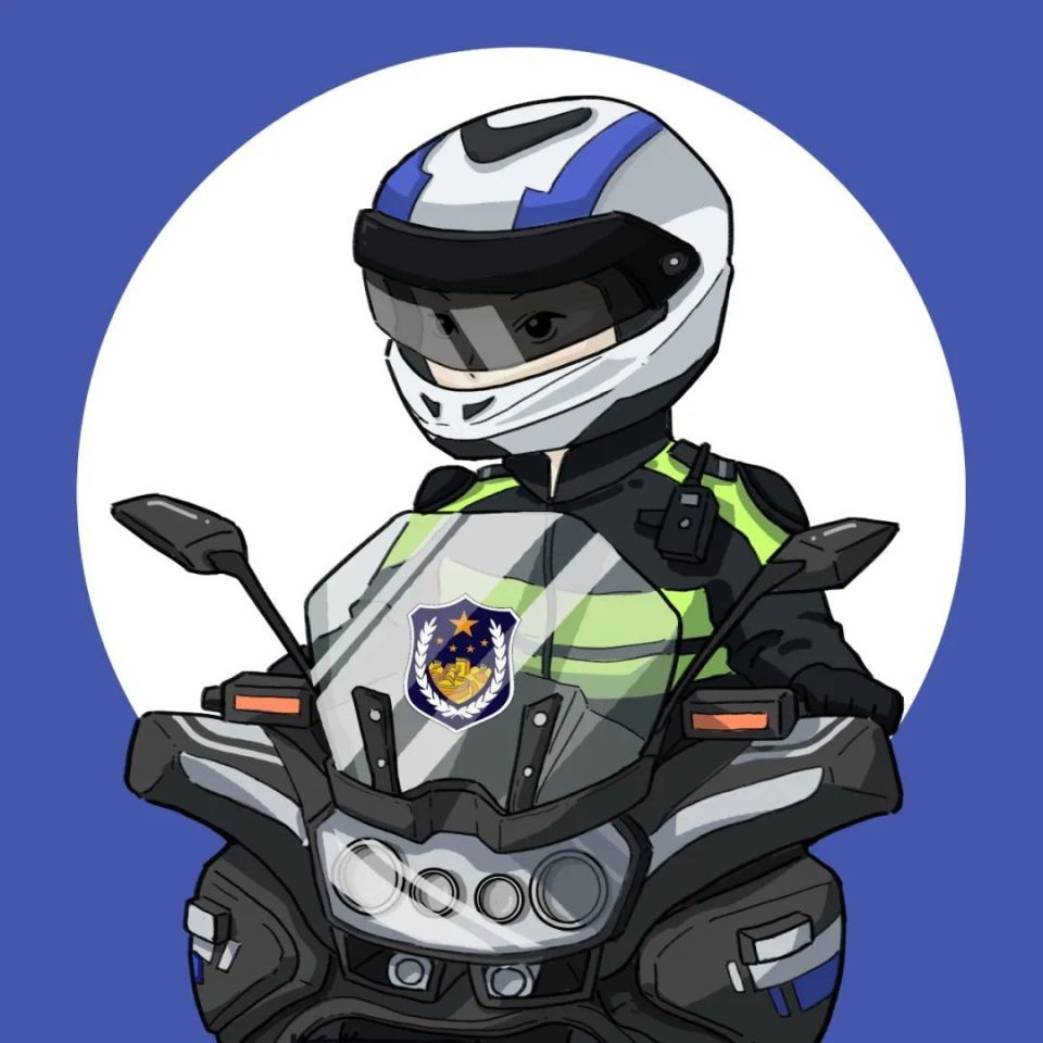 头像涵盖多个警种守护童年 精彩无限萌萌哒画风与"警察蓝"安全感碰撞