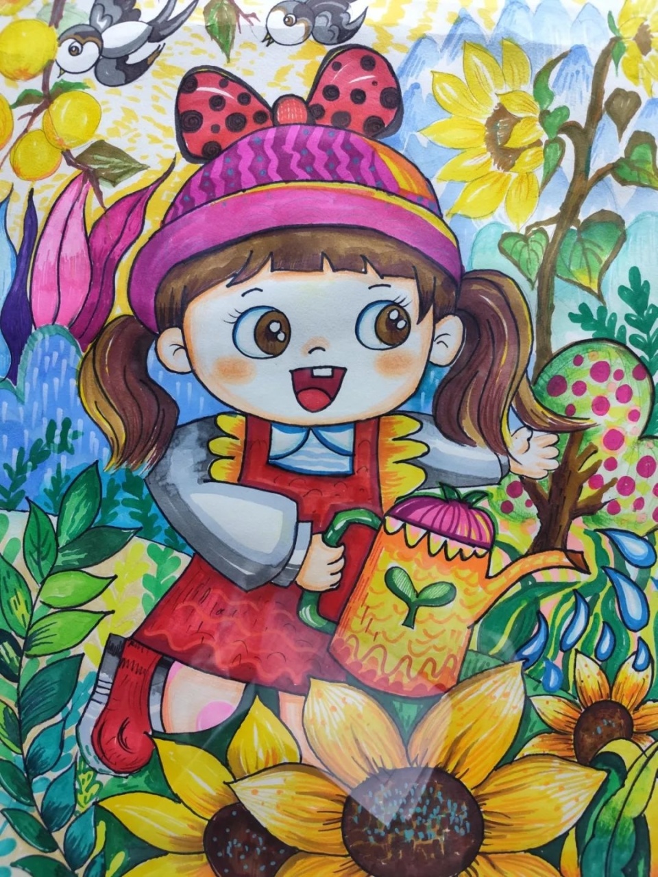 塞上风丨和美家乡入童画第七届巴彦淖尔少儿美术作品展作品选登