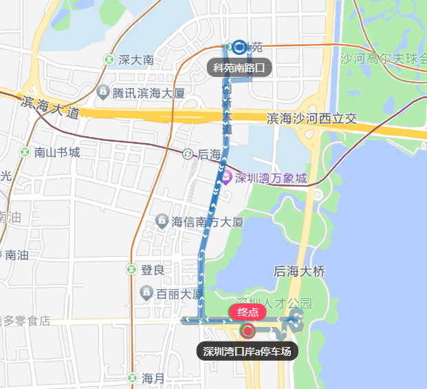 深圳湾口岸—科苑地铁站,巴士接驳线开通!