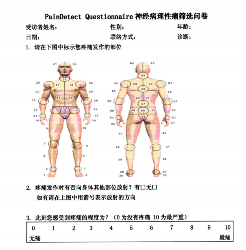 常见神经病理性疼痛的量表评估与临床应用：DN4量表+LANSS量表+PainDETECT量表_腾讯新闻