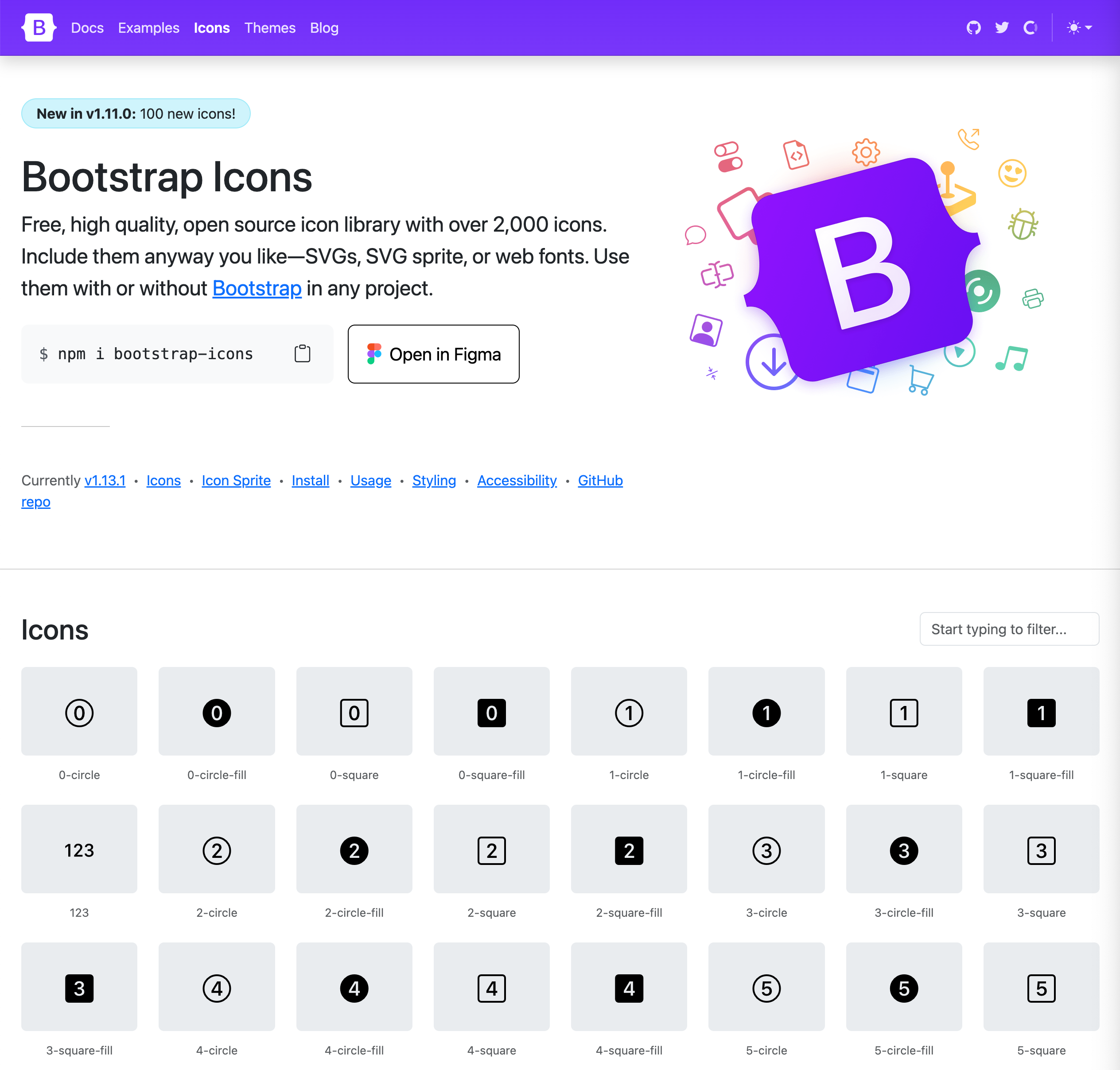 Bootstrap Icons官网
