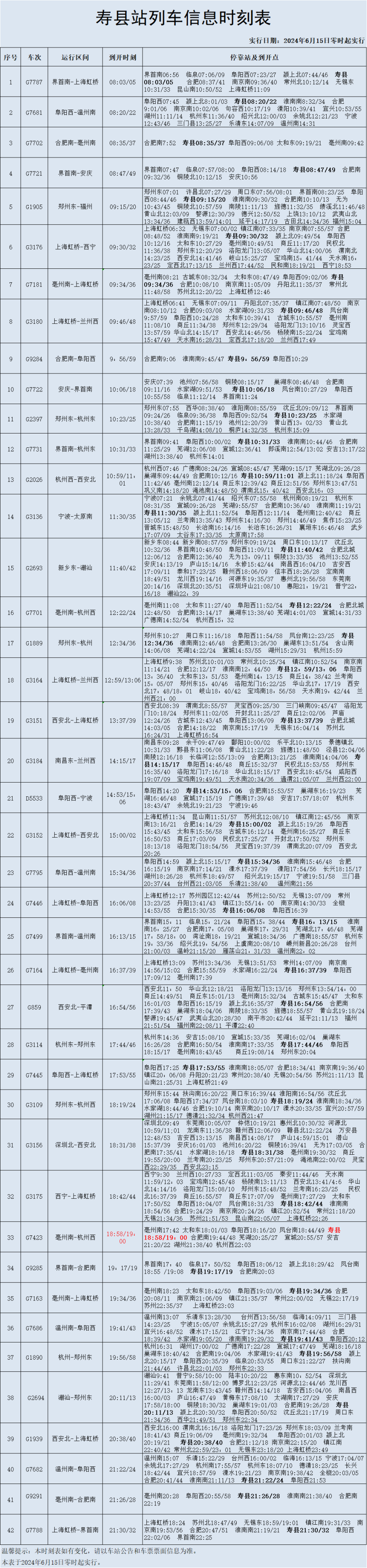 列车时刻表路线图片