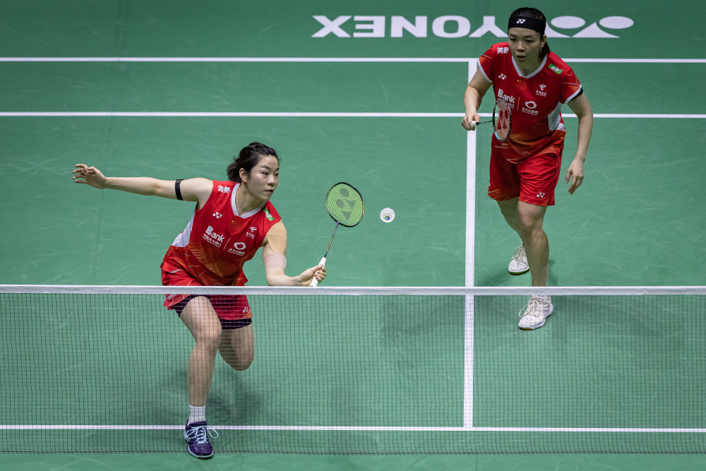 羽毛球法国公开赛陈清晨贾一凡女双晋级四强