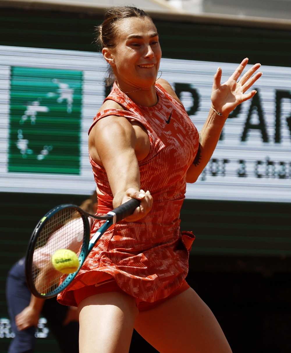 法网——萨巴伦卡晋级女单八强(2)