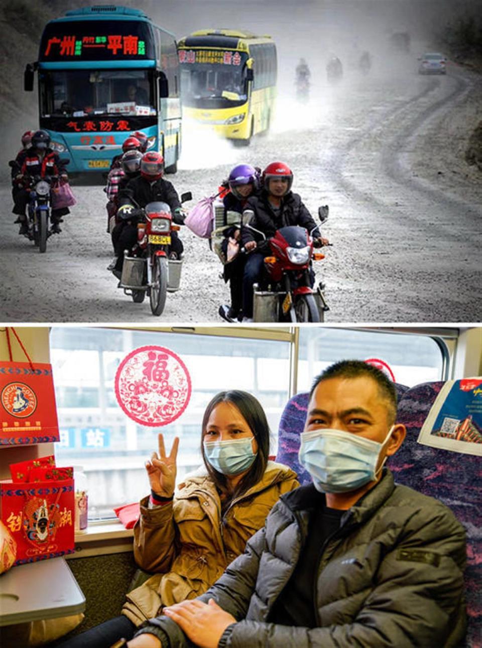 返乡摩托大军盛况不再回家方式变了炽热归心不变