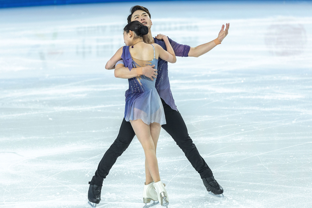 花样滑冰公开组团体赛双人滑自由滑赛况