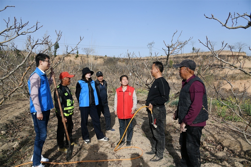 3月19日,市人民檢察院駐聞喜縣郭家莊鎮張樊村鄉村振興幫扶工作隊隊員