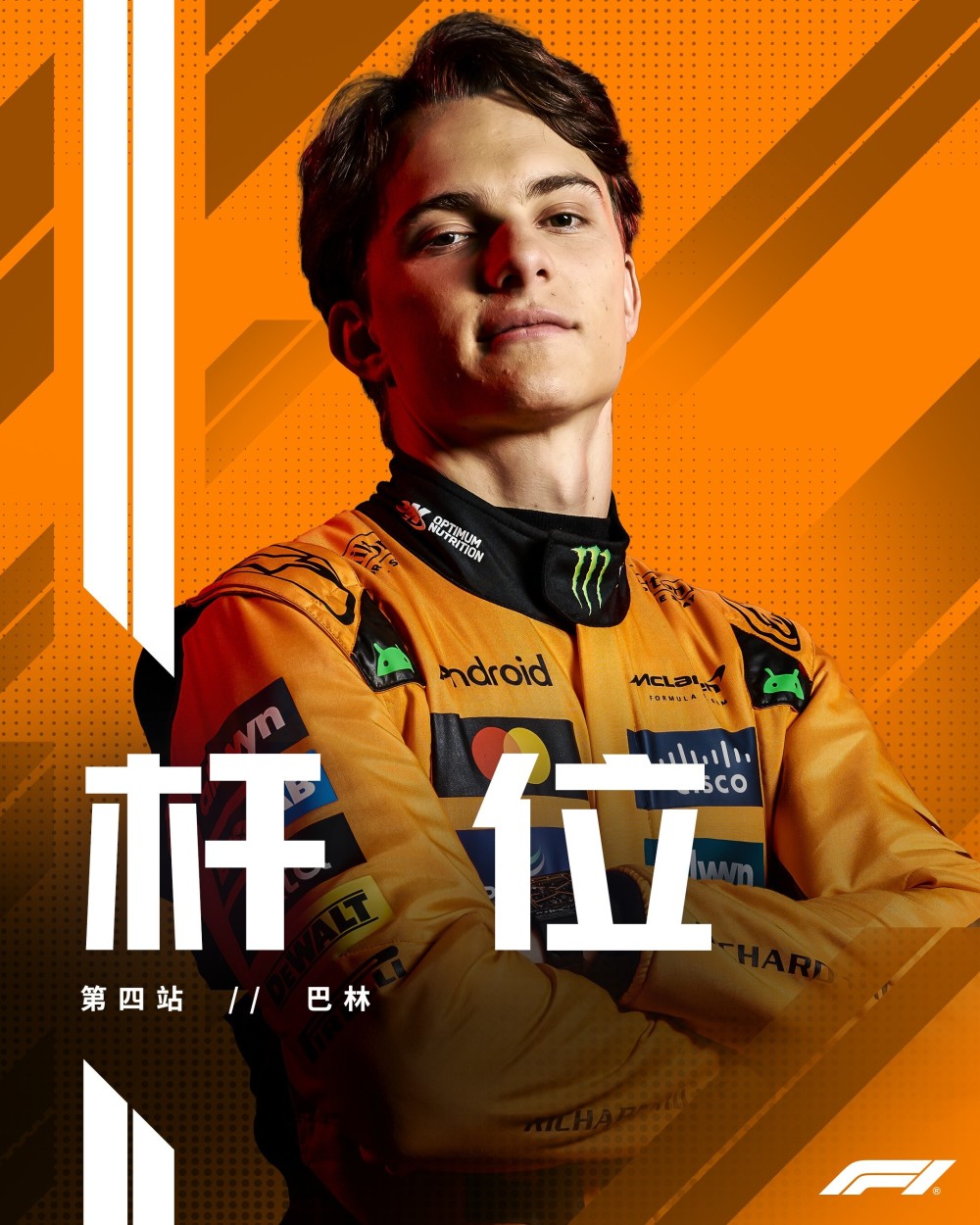 F1巴林站排位赛：皮亚斯特里夺杆，加斯利第5，维斯塔潘第7-腾讯新闻