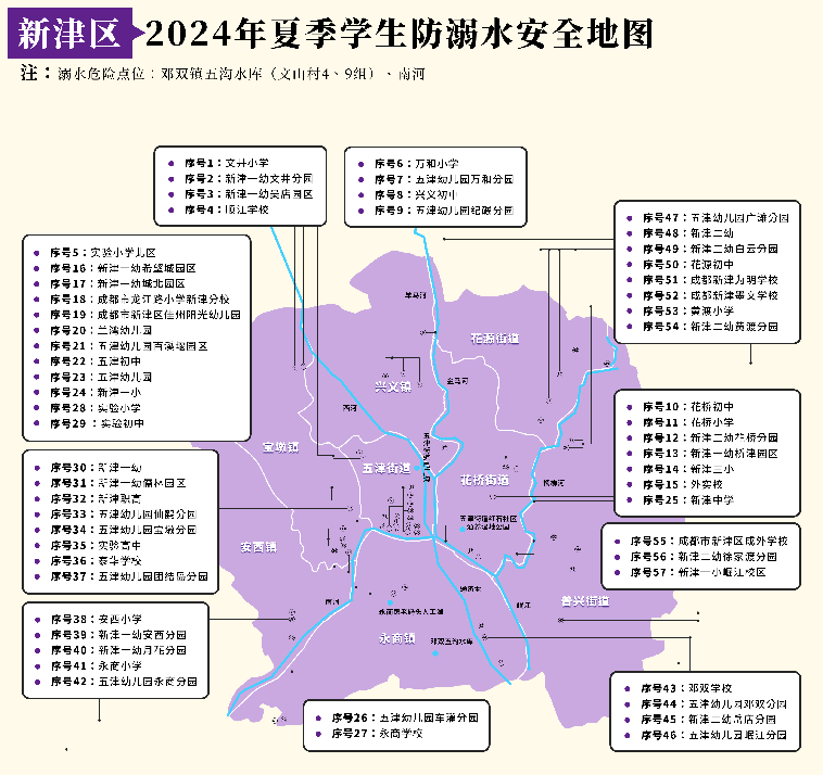 这份学生防溺水安全地图请收好