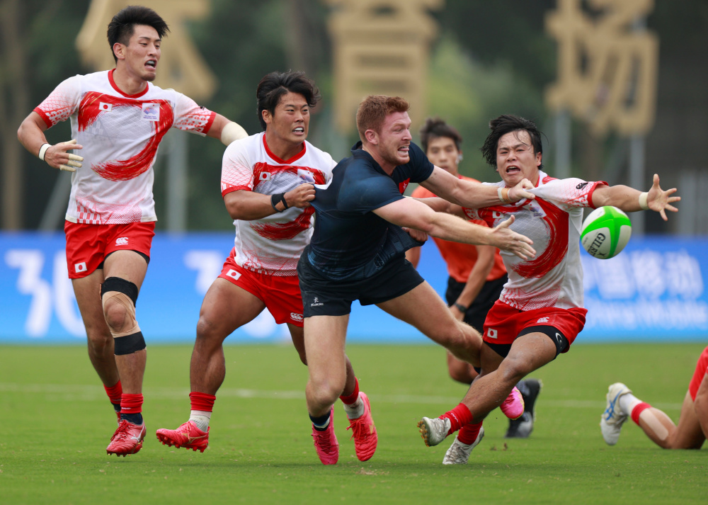 七人制橄榄球——男子半决赛:中国香港胜日本-腾讯新闻