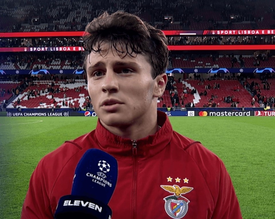 与曼联竞争斯基拉尤文派球探考察本菲卡19岁主场内维斯