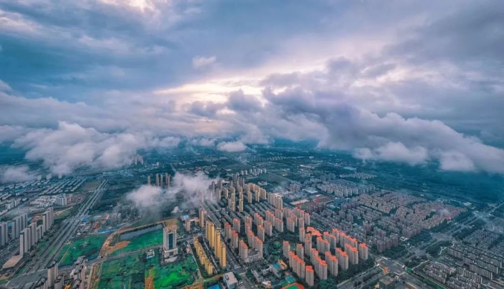 淮南印象山南雨后云霞飞