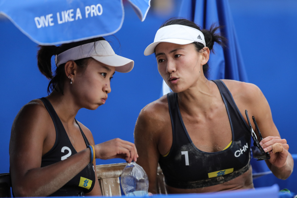 (体育)沙滩排球——世界巡回赛伊塔佩马站:薛晨/夏欣怡夺冠(2)