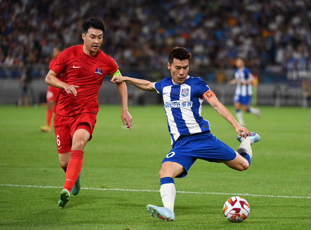 体育足球中超天津津门虎胜梅州客家