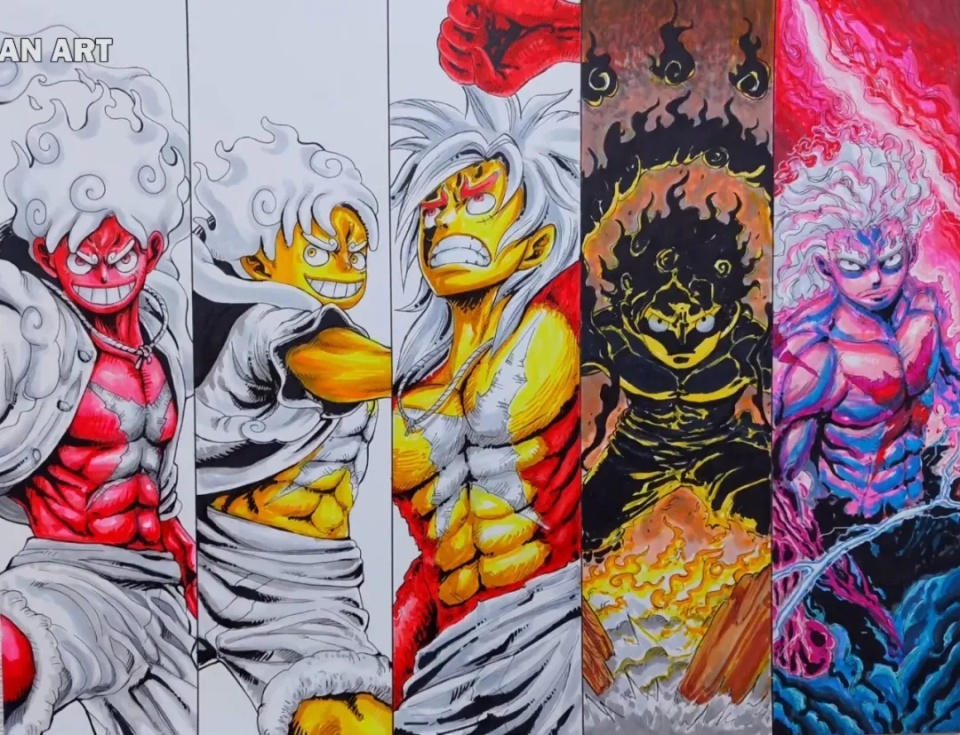 当路飞开发出10档11档12档13档100档形态5档真是弱爆了