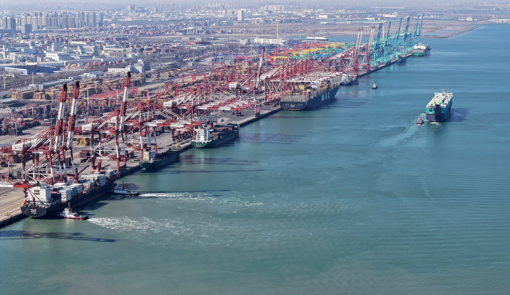 天津港20万吨级北航道开通