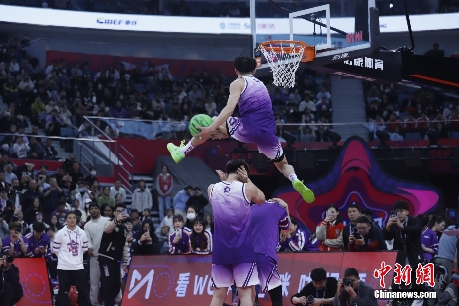 wcba全明星周末正赛在杭州奥体中心体育馆举行