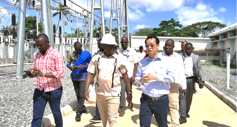 白平:甘德拉布罗水厂目前运转正常,水厂净水生产能力为21万立方米/天