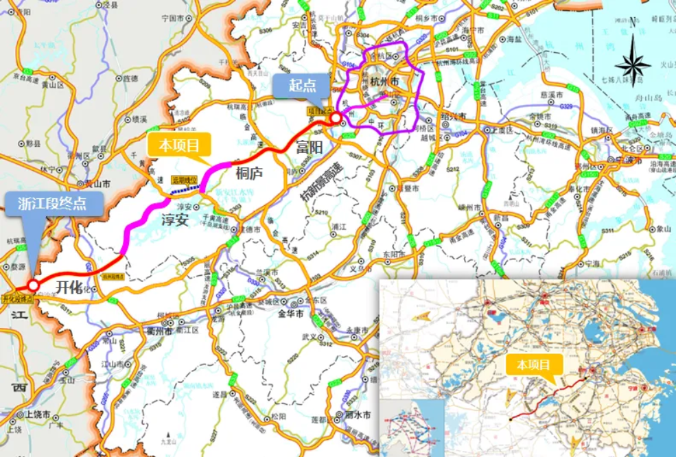 打call啊,杭上高速公路浙江段建设进程提速,赣浙两地居民很期盼