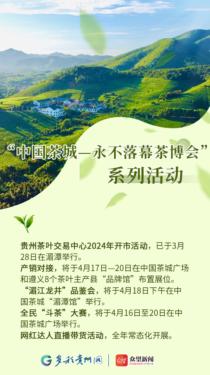 【海报】第16届贵州茶产业博览会活动抢先看
