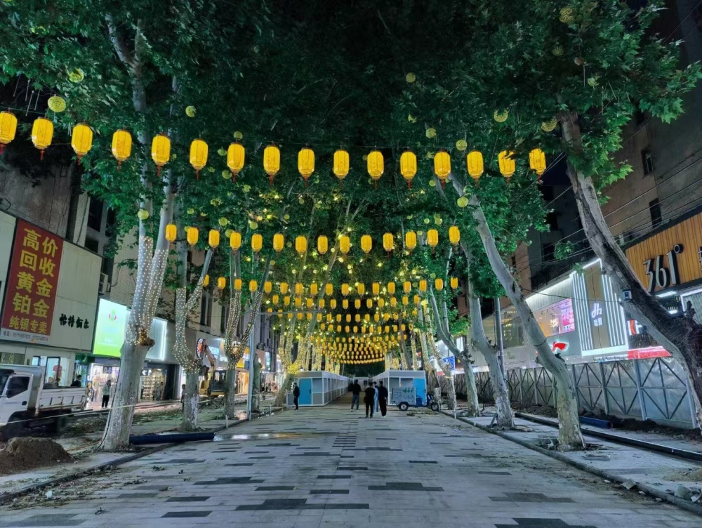 商丘步行街改造最新实拍